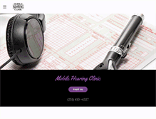 Tablet Screenshot of mobilehearingclinic.com